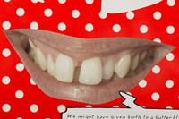 Yay, to have a mouth! by Rose Easton and Ginny on Frederick