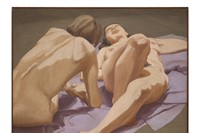 Pearlstein, Philip_Two Female Nudes on Floor_1963_