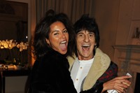 Ana Araujo and Ronnie Wood