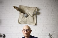 Claes Oldenburg in his studio in New York, 2011