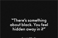 Georgia O’Keeffe on black
