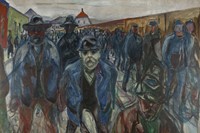 Arbeidere p&#229; hjemvei [Workers Returning Home], 1913-14