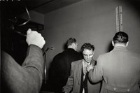Weegee, [Anthony Esposito, booked on suspicion of killing a 