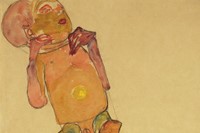 Egon Schiele, Newborn Baby, 1910