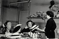 Paulette in one of her workrooms, 1952