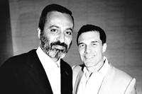 Mazdack Rassi and Andre Balazs at the AnOther Magazine and A