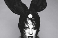 Querelle Jansen in Louis Vuitton bunny ears from Dazed &amp; Con