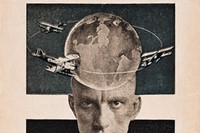 Photomontage by Aleksander Rodchenko, for rear cover of Maya