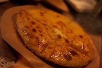 Georgian bread pie with Suluguni cheese