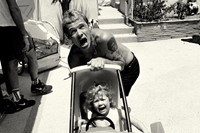 Flea and Baby from Red Hot Chili Peppers, from August 1992