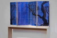 A Weeping Willow Crying on His Pillow (blue), 2010, TJ Wilco