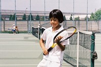 Playing tennis, Stockholm