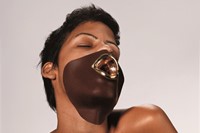 Naomi Filmer, Materials chocolate, gold plated silver Masque