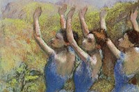 Edgar Degas, Three Dancers in Violet Tutus, c. 1895–98