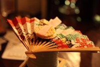Ginza cocktail with scented fan