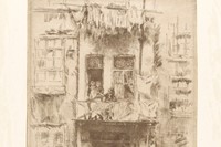 Balcony, etching on paper, James McNeill Whistler, Amsterdam