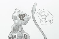Study for Crystal Eroded Bronze Mew (2021)