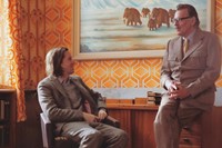 Wes Anderson and Tom Wilkinson 