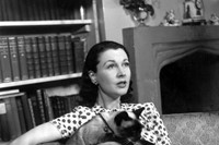 Vivien Leigh at home with New Boy, 1946