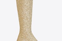 High boot in gold glitter by Saint Laurent A/W14