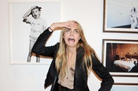 Cara Delivigne at the Dazed 20th Anniversary Exhibition and 