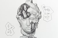 Study for Eroded Ares with Helmet (2022)