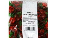 Haribo Gummi Candy, Twin Cherries, 5- Pound Bag