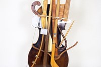 Ken Butler, Pool Cue Archery Bow Cello, 1981