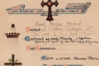 Noel Coward&#39;s baptism service card, 1915