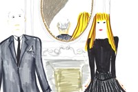 Victoire and Christian in the Dior Grand Salon