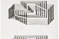Josef Albers, Two studies for Graphic Tectonic (Interim I), 