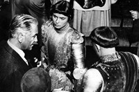 Ingrid Bergman on the set of Joan of Arc, 1948