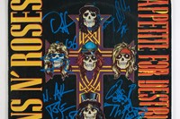 Appetite for Destruction signed by the Guns n&#39; Roses