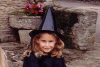 Photographic editor Zoe Maughan as a witch