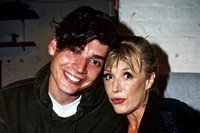 Marianne Faithfull with Alex James of Blur, 1996