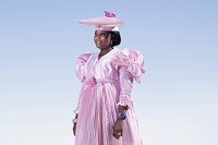 Herero woman in pink dress