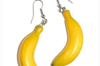 Banana Earrings by Prada chosen by AnOther fashion co-ordina