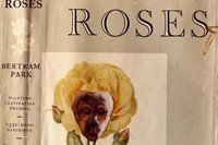Defaced book jacket and spine of &#39;Collins Guide to Roses&#39; by