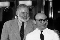 Ernest Hemingway and Bertin (former bartender at the Ritz fr