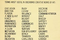Terms Most Useful In Describing Creative Works Of Art, John 