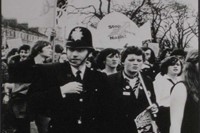 Punks on the Rock Against Racism demonstration.