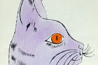 Cat (Violet) from Andy Warhol&#39;s 25 Cats named Sam and One Bl