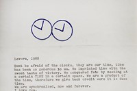 Letter which accompanies Perfect Lovers, 1987-1990, Felix Go