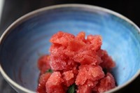 Blood orange and campari granita