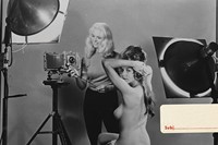 Glamour on set, shooting Bunny Yeager&#39;s Nude Camera, 1962