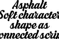 Asphalt type face by Alias