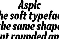 Aspic type face by Alias