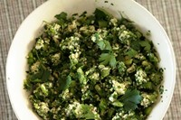 Parsley and barley salad