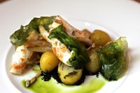 Squid with Jersey Royals