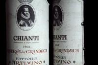 Vintage wines in the cellars of Villa la Ferdinanda